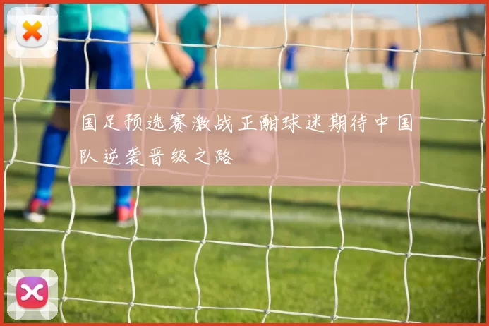 国足预选赛激战正酣球迷期待中国队逆袭晋级之路